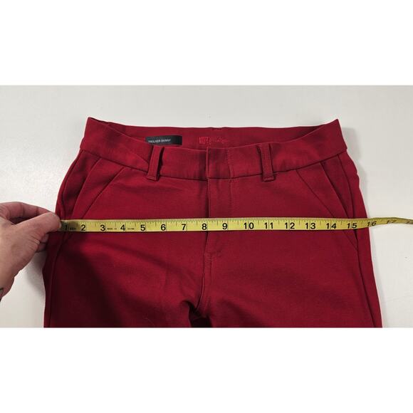 Kut from the kloth 0 red knit stretch trouser skinny pull on pants NWOT career - Picture 9 of 10